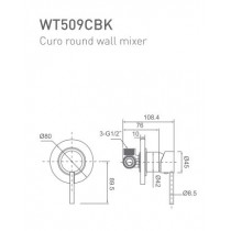 ECT Curo Round Wall Mixer 